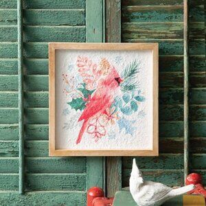 Holiday Cardinal Framed Art